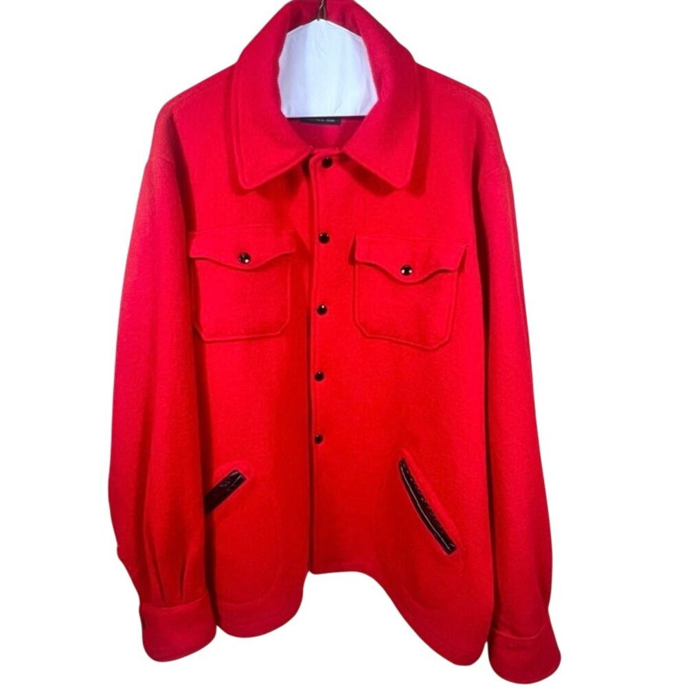 Vtg Skookum Red Wool Hunting Jacket Mens Size 52 Coat